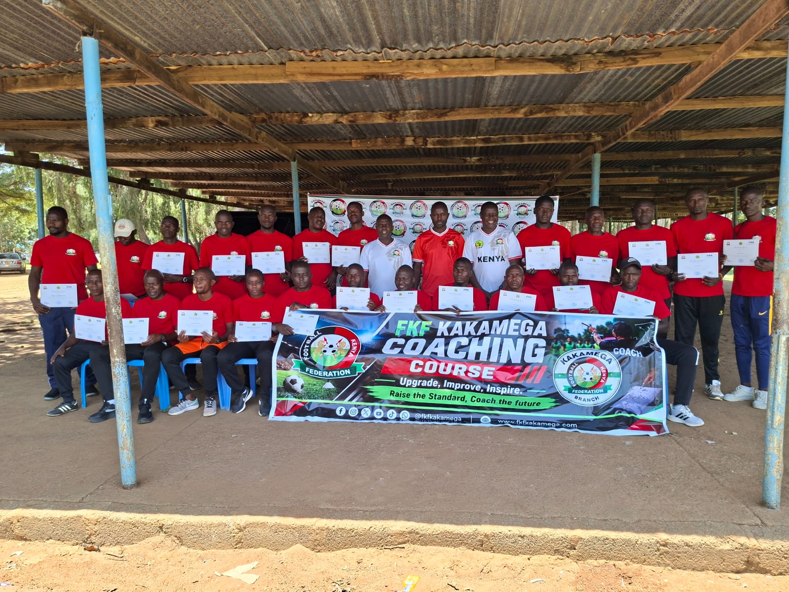 FKF Kakamega Conducts CAF D Refresher Course for 35 Coaches